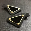 2022 Womens Metal Triangle Hair Clips Designers Sports Hairband with Stamp Women Girl Triangle Letter