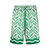 Casablanca hochwertige Tischtennis-Männer 22SS neue Kordelzug-Seidenshorts Sommer Hawaii-Sets Hemden