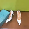 Super quality Sexy Women dress shoes pumps lady fashion Heels Low-heels Suede/Patent genuine Leathers Pointed Toe Pump Reds-Soles Wedding leather heel