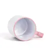 Sublimation Blanc Lave-Vaisselle En Céramique Tasses À Café Blancs Tasse Classique avec Poignée En Forme De Coeur 11 oz