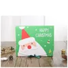 Wigilia Big Dift Box Święty Mikołaj Claus Design Kraft Papercard Present Party Favor Activity Pudełko Red Green Prezenty Pakiety C0811x0