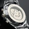 WINNER 340 Fashion Sale Winner Edelstahl Skeleton mechanische Uhr für Mann automatische Selbstaufzug Armbanduhren Männer Geschenk 220623