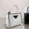 Вечерние сумки сумки для женской сумки роскошные дизайнерские сумки кожаные сумочки Женские сумки для покупок цепь кошельки черный белый корпус 220809