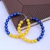 Dangle & Chandelier Women Sisterhood Service Gift Customize Blue Yellow Pearl 100 YRS Souvenir Sigma Gamma Earrings Lady Soror Ear Ring Jewe