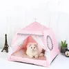 cat tent bed Pet products the general teepee closed cozy hammock with floors house pet small dog accessories 220323