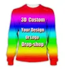 PLstar Cosmos Créez votre propre design client Anime P o Star You Want Singer Pattern DIY 3D Imprimé Sublimation sweat-shirt 220713