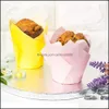 Cupcakes Bakeware Kitchen Dining Bar Garden Garden Tip Baking Copo Maifment Papel de embalagens de muffin para casamentos chuveiros de parto para beb￪s