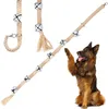 Dog Collars & Leashes Doorbell Simple Hanging Hand Woven For Training Pet Supplies Out BellDog