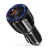 18W Car Charger Adpater Двойной порт USB Type C PD Портативный мобильный телефон usb usb быстрая зарядка для Xiaomi Samsung iPhone 13 12 11pro