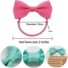 50 Pieces 2 Inch Baby Girls Hair Bows Elastic Ties Grosgrain Ribbon Bow With Rubber Band Ponytail Holders Hair Accessories AA220323