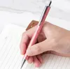 Glitter mignon mignon stylos rétractable cliquez sur stylo à balle noir encre noir point moyen 1mm bureau d'école fournitures de bureau