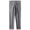 Summer Office Lady Casual Gray Suit Pants Female Classic Black Nine-point Women Streetwear Trendy Straight-leg 220325