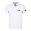 Rafael Nadal Herren Tennisspieler bedrucktes Poloshirt Sommer Kurzarm Kausal Stehkragen T-Shirts Tops Kleidung 220606