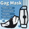 Ball Gag Mask Bondage Plug Giochi per adulti Dildo Bocca Rimuovi l'ispessito per divertimento Flirta sexy Strumenti Donna schiava