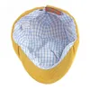 Wuaumx Bahar Sonbahar Bere Şapka Erkekler Örgü Visor Kapağı Günlük Moda Kadınlar Beret Katı Sarı Mavi Pik Düz Şapka Duck Ağız Şapkası J220722