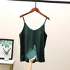 Zomer Sexy Crop Top Silk Dames Camis Satin Tank Vest Camisole Mouwloze S Roupas Femin Backped Top Vrouw 220325