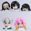 5 pçs / set Kimetsu No Yaiba Figura Tsuyuri Kanawo Kochou Shinobu Rengoku Kyoujurou PVC Demon Slayer Coleção Brinquedos 220409