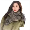 ショールズスカーフラップハットグローブファッションアクセサリーフリンジ付きショールスカーフ秋と冬の韓国語バージョンの大きなプライ