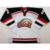 C26 NIK1パーソナライズされたOhl Saginaw Spirit Jersey 5 Mannino 23 Edgar Mensレディースキッズステッチアイスホッケージャージーカスタム任意の名前No.Goalit Cut Jerseys