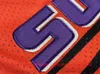 スローバック本物の刺繍1996-97オレンジバスケットボールスティーブ13ナッシュジャージレトロブラック1993-94本物のステッチ通気スポーツチャールズ34バークリージャージー