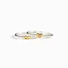 Anéis de casamento 2pcs coração romântico para mulheres infinito amor cristal zircão letra bowknot 8 empilhável jóias de jóias de jóias de jóias