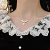 Chains Real 925 Sterling Silver Natural Freshwater Pearl Necklace Jewelry For Women 2022 Sidn22