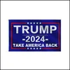 Banner vlaggen Feestelijke feestbenodigdheden Home Garden 2024 Presidenti￫le Amerikaanse vlag Algemene verkiezingscampagne voor Save America opnieuw Banners 90x150c