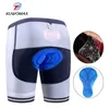 KUWOMAX unisexe noir vélo cyclisme sous-vêtement confortable éponge Gel 3D rembourré vélo pantalon court cyclisme Shorts 220629