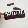 Autocollant de voiture 3 pièces KIT personnalisé SHITBOX édition emblème Badges8334434