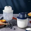 블렌더 2 in 1 전기 털과 마늘 파운드 컵 키트 음식 야채 헬기 매시 어 기계 계란 흰색 크림 믹서
