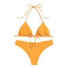 Kvinnors badkläder Kvinnor Stripe Sexig Fashion Push-up Bra Bikini Set Beach Swimsuit Bodysuit baddräkt Summer