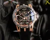 Nowy produkt zegarka Yanghou King Series Automatyczny ruch łańcucha WTH Case 46 mm tytanowe powlekane podwójne kół