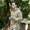 Jackets de jaquetas masculinas Brand tática de lã de masculino parka inverno grosso casaco de suéter quente camuflagem militar ao ar livre caça a capuz