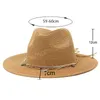 Cappelli Panama di grandi dimensioni per donna uomo protezione solare estiva cappelli da spiaggia cappello di paglia per vacanze all'aperto