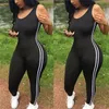 Bodysuits Mulheres Romper Mulheres Listrado Romper Apertado Leggings Calças Macacão Atlético Romper 220725