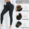 Leggings Dam Bastubyxor Fitness High Waist Trainer Body Shaper Push Up Gym Yoga Shapewear 220817