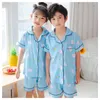 Summer Children s Pajamas Sets For Girls Teen Girl Boy Nightwear for Kids Teens 220714