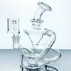 5.5 Inch Recycler Glass Bong Tornado Hookah Recyclable Dab Rig Smoking Hookah Butt Pipe Size 10mm Bowl
