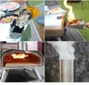 Roestvrijstalen pizza bakken oven commerciële pizza oven maken machine buiten camping bbq oven