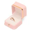 Jewelry Box PU Leather Organizer Display Travel Jewelry Case Ring Necklace Bracelet Pendant Storage Boxes for Proposal Wedding Christmas