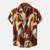 Blouzen voor dames shirts zomer zomerse mouw shirt knoppen dames Hawaiian casual camisa masculina bedrukte strand kortduren