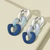 Dingle ljuskronor droppörhängen för kvinnor mode vintage geometrisk lång hängande koreansk rund stil kvinnlig juvelrydangle farl22