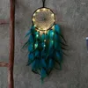 Dekorative Figuren Objekte Lantern Dream Catcher Creative Wind Chime Anhänger Auto Festival Home Room Dekoration Blau 16cm Geschenkdekorativ
