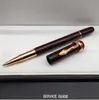 Luxury M Ballpoint Pen Pen Inheritance Series Metal Silver Classic 1912 med utsökt Snake Clip Writing Smooth RedBlack