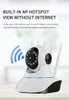 Y203 Smart Home Security Surveillance Câmera IP Câmera de áudio bidirecional Monitor de bebê gravação de vídeo Wi-Fi Detecção de movimento da visão noturna