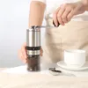 Home Portable Manual Coffee Grinder - Hand Mill with Ceramic Burrs 6 Adjustable Settings Crank Tools 220509