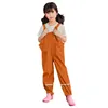 2 8 Years Kids Boys Girls Rain Overall Waterproof Toddler Pants Outdoor Sport Jumpsuit Clothes With Lining Child Dungarees 220808