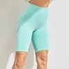 Kvinna shorts fitness sömlös hög midja kort femme push up stretch kvinnliga gym tight träning cykling för 210306 w220418