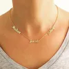 Nom multiple collier personnalisé enfants maman famille personnalisé minimaliste amitié à la main grand-mère bijoux fête des mères cadeaux 220718