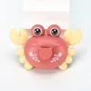 재미있는 베이비 프레스 크롤링 게 당기기 장난감 귀여운 클래식 클럭 워크 플라스틱 크롤링 게 와이 아이를위한 게임 목욕 장난감